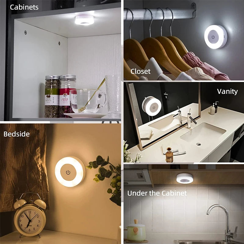 Veilleuse LED Tactile USB Rechargeable Magnétique