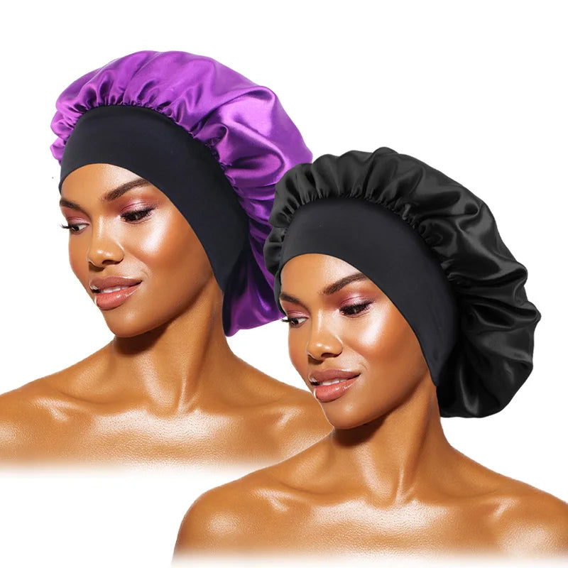 Bonnet de nuit en satin — Protection cheveux afro, tresses & locks
