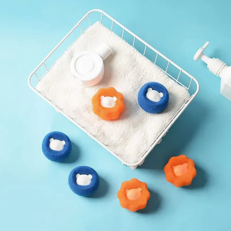 Boules attrape-poils machine à laver — Réutilisables, anti-peluches