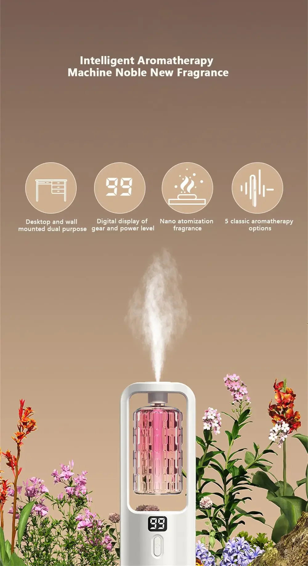 Diffuseur Arômes Style Hôtel — Huile Essentielle 50ml
