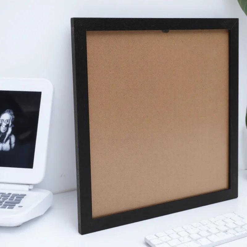 Cadre Photo Mural Bois Noir 30x30cm