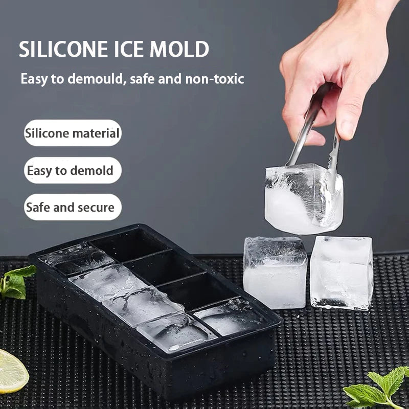 Moule à glaçons géant silicone — Grandes formes carrées